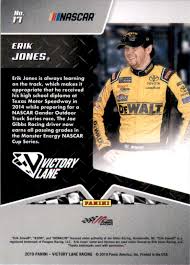 For more information about 2019 panini victory lane nascar racing cards, please visit the product. 2019 Panini Victory Lane Erik Jones 17 On Kronozio