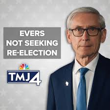 BREAKING NEWS: Wisconsin will have a new governor in 2027. Tony Evers  announced Thursday he will not seek a third term in 2026. Details at  TMJ4.com:  https://www.tmj4.com/news/state-capitol/tony-evers-will-not-seek-a-third-term-as-governor-of-wisconsin