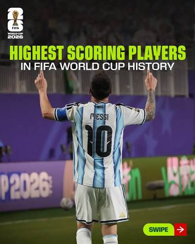 Ahead of the 1,000th @FIFAWorldCup match, take a look at the highest scoring  players in @FIFAWorldCup history… ⚽️