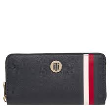 4.5 out of 5 stars. Tommy Hilfiger Tommy Hifiger Womens Corporate Navy Honey Large Zip Around Purse Hurleys
