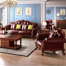 You may want cherry wood for its natural beauty or oak for its strength and longevity. American Style Sofa Set Solid Wood Living Room Furniture Living Room Sets Aliexpress