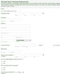 A catering assistant (also known as a kitchen assistant or kitchen porter) cleans kitchens, taking care of all aspects of hygiene as well as helping to prepare food and serve it to customers. Cleaning Job Application Form Template Jotform