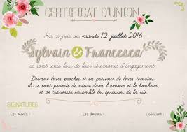 Certificat Engagement Union Ceremonie Laique Mariage Rustique Boheme Chic Tampon Sur M Certificat De Mariage Faire Part Mariage Personnalise Faire Part Mariage