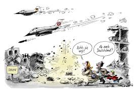Im syrischen bürgerkrieg geht es um die kontrolle von regionen mit waffen. Klaus Stuttmann Karikaturen