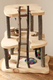 Wooden Tree House Waldorf Doll House Wooden Gnome Home Fairy House Natrual Wooden Toy Wooden Tree House Wooden Dollhouse Tree House Diy