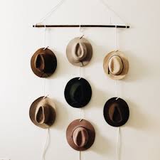 Diy Hat Holder Diy Hat Holder Diy Hat Hanger Diy Wall Decoration