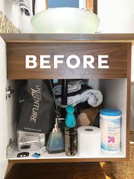 I've been on this organizing frenzy lately. Under Bathroom Sink Organization Ideas For Small Powder Room Cabinets Blue I Style