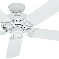 It has three benefits when compared with other. Hunter Fan 52 Damp Rated Outdoor Ceiling Fan In White 5 Blade For Sale Online