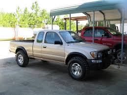 There are tundra owners running this size, but trimming is required. Max Tires Size On 1st Gen Tacoma Tacoma World