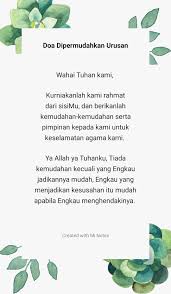 Keringanan dengan membaca doa berikut Mija Chan On Twitter Doa Dipermudahkan Urusan