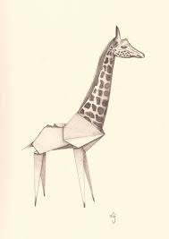 See more ideas about drawings, color pencil art, art inspiration. Origami Giraffe Drawing