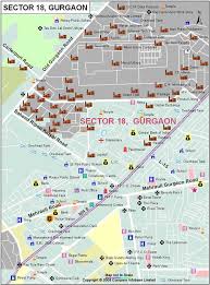 Gurgaon sector 50 has a very urban culture and approximately 70% of the population speaks hindi and english. Sector 18 Gurgaon Map