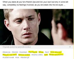 This destiel shipper is using the AKF tag for her shipping stuff