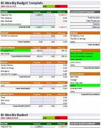 23 free bi weekly budget templates ms office documents template planner p&l spreadsheet example