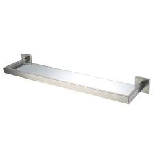 Feel free to browse our line of. Auswind Modern Stainless Steel Silver Brushed Nickel Bathroom Shelf With Glass Wall Mounted Bathroom Accessories Hj9 Silver Bathroom Accessories Shelf Bathroombathroom Brush Aliexpress