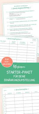 Starter Paket Ernahrungsumstellung Ernahrungstagebuch Ernahrung