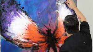 Buy abstract butterfly canvas prints designed by millions of independent artists from all over the world. How To Paint An Abstract Butterfly Youtube