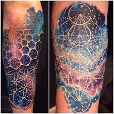 Loving The Colors The Idea Of The Stars Negative Space To Make Up The Mandala Geometry Tattoo Sacred Geometry Tattoo Tattoos