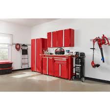 Cabinets for garage home depot. Reviews For Husky Ready To Assemble 23 Gauge Steel Freestanding Garage Cabinet In Red 36 In W X 72 In H X 18 In D Homd36xdb22 The Home Depot