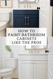 Give your bathroom cabinets a makeover quickly and easily with this step 3. Painting Bathroom Cabinets A Beginner S Guide Chrissy Marie Blog