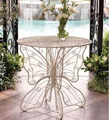 metal butterfly table white decorations de jardin en metal decoration idee de decoration