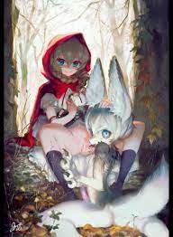 little red riding hood and big bad wolf (little red riding hood) drawn by  jnt | Danbooru