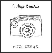 mignon a la main dessine appareil photo clip art vintage etsy dessin dessins sur les mains livre de coloriage ballon football