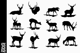 Download Deer Silhouette Svg Bundle Graphic By Arief Sapta Adjie Creative Fabrica Deer Silhouette Silhouette Svg Svg PSD Mockup Templates