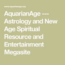 Aquarianage Astrology And New Age Spiritual Resource And