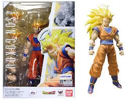With gleaming pearlescent paint and the first inverted black hair in the s.h.figuarts series, he's fully posable for intense battle scenes! Dragonball Z Sh Figuarts Ss3 Goku Action Figure Bandai Dbz Super 799 99 Picclick