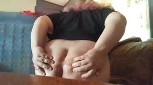 Chub Femboy shows off ass