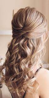 43 Eye Catching Half Up Hairstyles Golden Blonde Beauty In 2020 Half Up Hair Hair Styles Weddi In 2020 Wedding Hair Down Half Up Hair Hair Styles