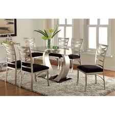 Hokku Designs Briles Iii 7 Piece Dining Set Modern Dining Room Set Unique Dining Tables Dining Room Sets