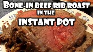 This very flavorful roast is appropriate for any special o. Beef Rib Roast Bone In Instant Pot Bummers Bar B Q Southern Cooking Youtube