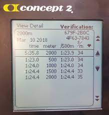 This depends on the brand of rowing machine you're using. New 2k World Record 5 35 8 Concept2