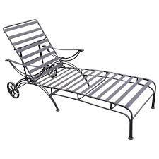 Outdoor metal chaise lounge with wheels. Midcentury Metal Chaise Lounge Lounge Chair Outdoor Patio Lounge Chairs Retro Patio