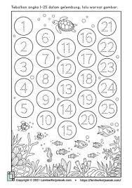 Pos tentang worksheet tk yang ditulis oleh msindaah. Menebalkan Angka Belajar Menulis Lembar Kerja Anak Tk Paud