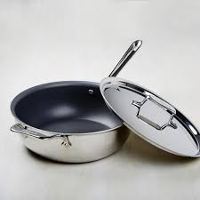 All Clad D5 Stainless Steel Nonstick Essential Saute Pan Williams Sonoma