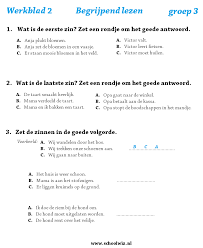 Werkbladen Begrijpend Lezen Begrijpend Lezen Lezen Leren Lezen