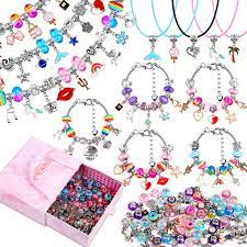 Amazon.com: Mckanti 150 Pieces Charm Bracelet Making Kit for Girls, Charm  Bracelets Jewelry Making Kit with Beads Bracelets Charms Necklace DIY  Crafts Gifts Set for Teen Girls Kids Age 5-12