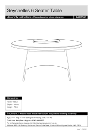 Whether you choose a rustic wooden set or sleek metal for a contemporary choice. Argos Home Seychelles 6 Seater Rattan Effect Patio Set Ah Seychelles 6 Seat Dining Set Hd Instruction Manual Manualzz