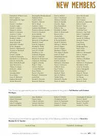 The Council has approved the election of the following candidates to the  grade of Full Member: Andrew C. Adams Allison A. Chinch