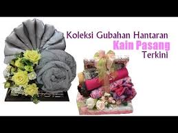 Diy gubahan hantaran perkahwinan terkini 2021. Gubahan Hantaran Kain Pasang Terkini Youtube