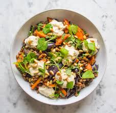 Warm Cumin Roasted Carrot Red Onion And Lentil Salad Deliciouslyella Gesunde Rezepte Rezepte Leckeres Essen