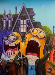 The art institute of chicago; Minion Gothic Sold Painting By Najzil Layin Saatchi Art