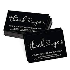 Create your own unique card layout. 25 Black White Thank You Cards For Small Business We Appreciate You Supporting My Business