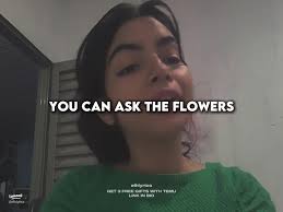 Lirik Lagu You Can Ask the Flowers dengan suasana romantis dan bunga berwarna-warni