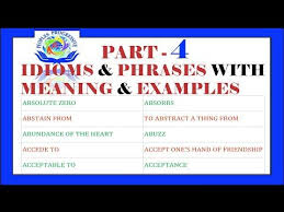 Idioms And Phrases Idioms And Phrases With Sentences And Urdu Hindhi Sindhi Meaning Part 4 Youtube In 2020 Idioms And Phrases Idioms Phrase Definition