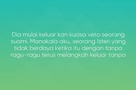 Teganya engkau meninggalkan aku sendiri. Bukan Menantu Pilihan Iium Confessions