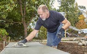 Concrete landscape edging reduces mowing and trimming time. Concrete Work Victoria Bc Victoria Drain Services